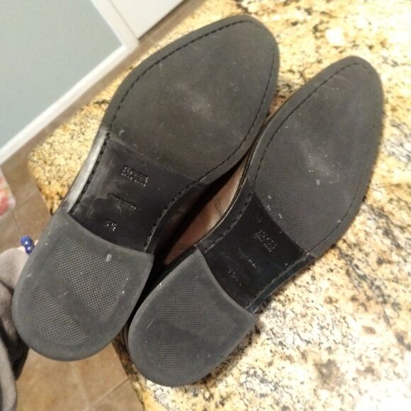 Hugo Boss Penny Loafers Men's 5.5 Dark Brown Leather Dress Highline Slip On - Picture 8 of 12